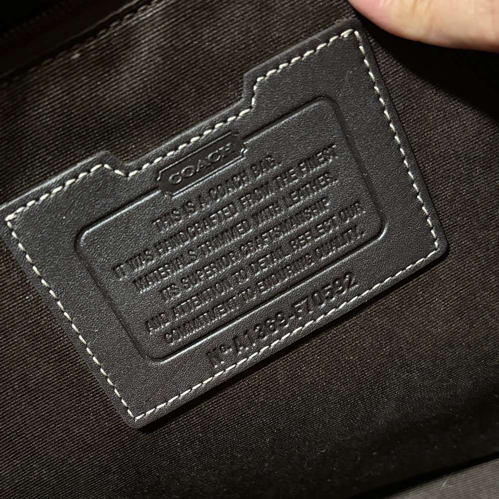 Coach Tan and Black Men's Briefcase - Picture 7 of 7